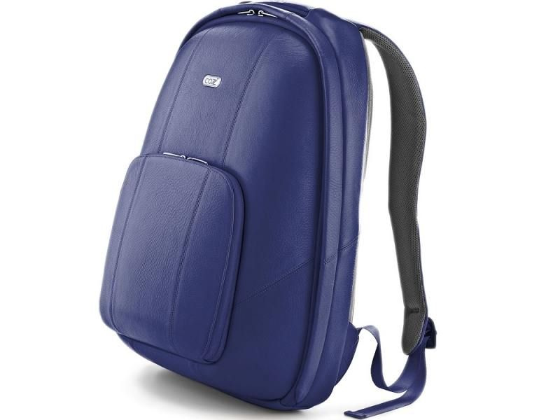 Рюкзак противоударный кожаный для Macbook <17" Cozistyle Urban Backpack Travel Leather Blue синий CLUB004 #1