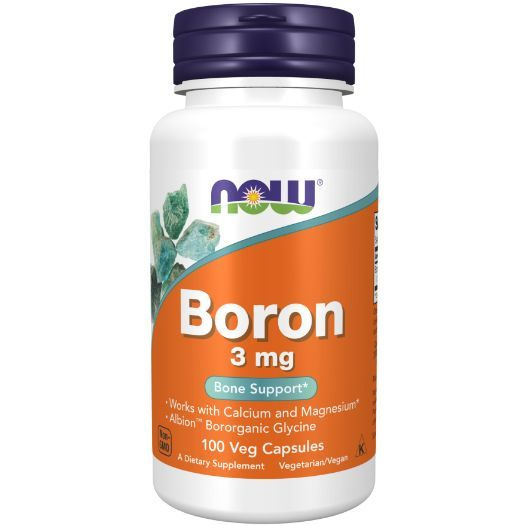 NOW Boron, Бор 3 мг - 100 кап (520 мг) #1