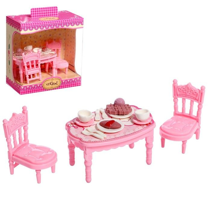 Набор мебели для кукол Уют-2: обеденный стол #1