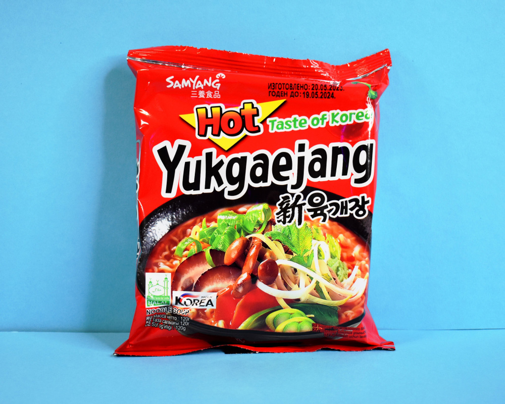 SAMYANG YUKGAEJANG / Лапша со вкусом говядины с грибами из Кореи / 120г.  #1