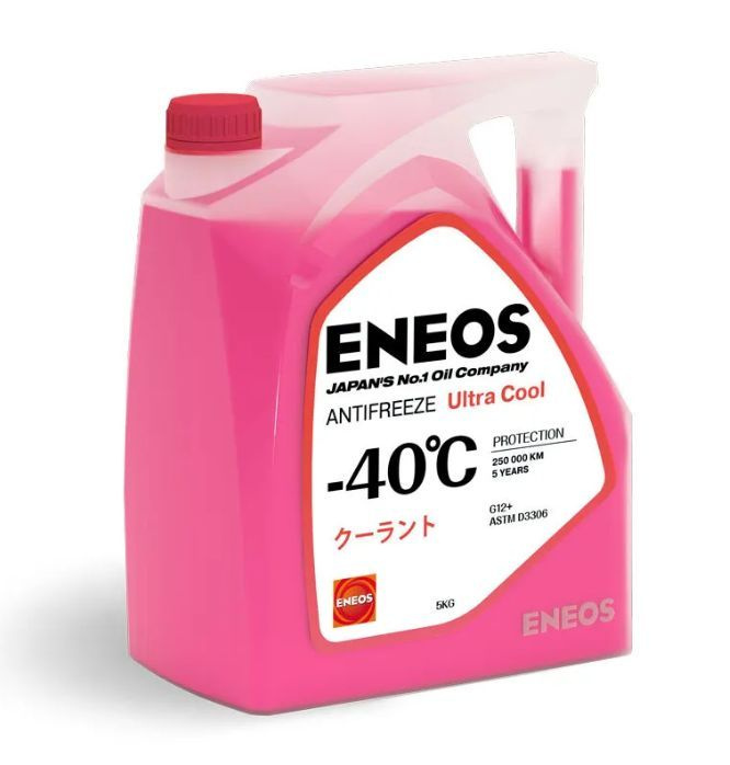 Жидкость охлаждающая низкозамерзающая ENEOS Antifreeze Hyper Cool -40C 5кг, розовый  #1