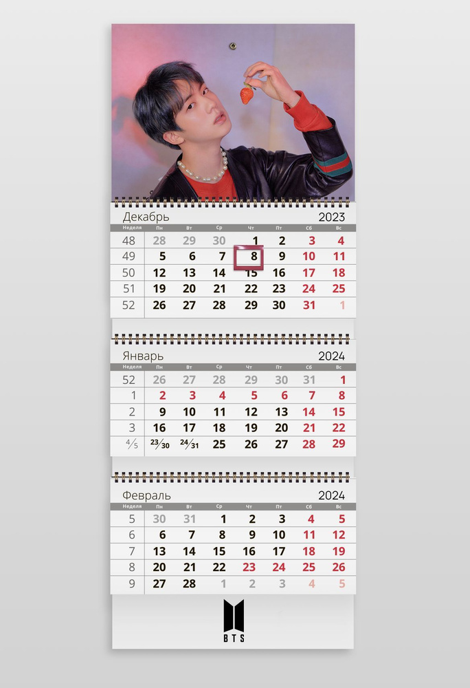 Настенный календарь 2024 BTS Чин #1