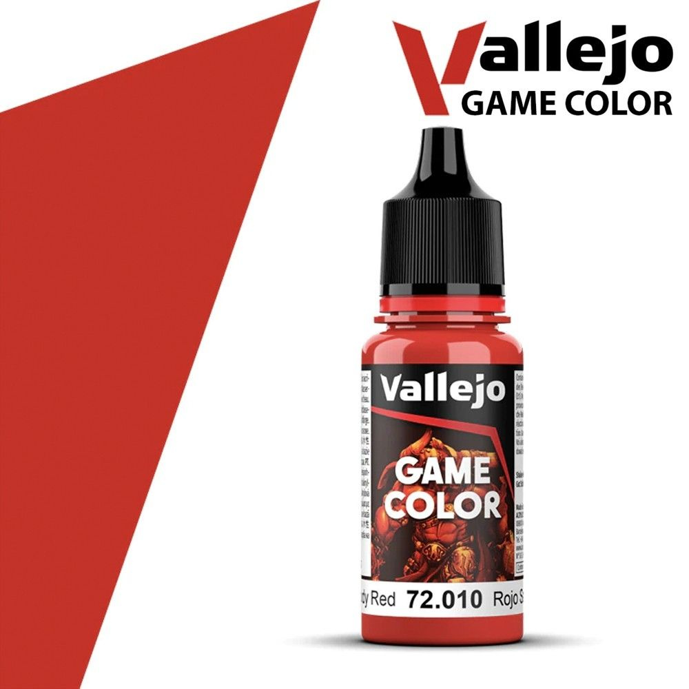 Краска для сборных моделей Vallejo, серия Game Color, цвет 72.010 Bloody Red  #1