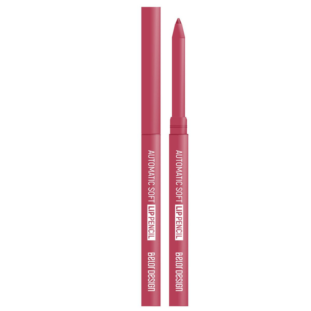 Карандаш для губ Belor Design Automatic soft lippencil, механический, тон: 204 coral  #1