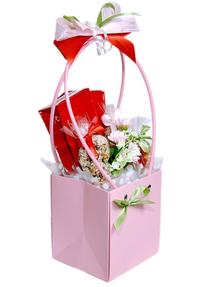 Набор подарочный "Сумочка в цветочных декорациях" #1
