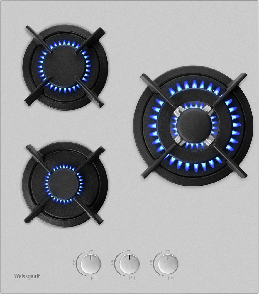 Weissgauff Газовая варочная панель HGG 431 XR, серебристый #1