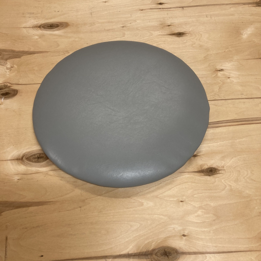 сиденье ,круглое для стула,табурета,экокожа,38х38х4 см,цвет серый  #1