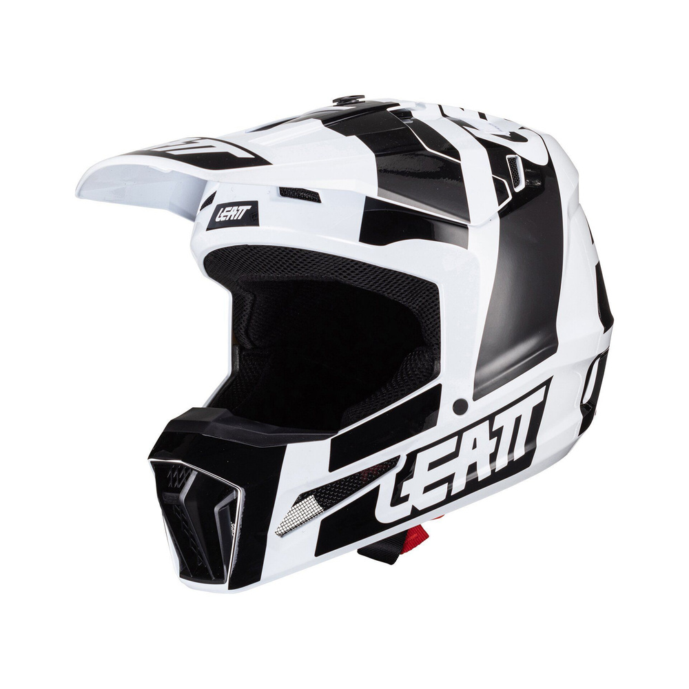 Мотошлем подростковый Leatt Moto 3.5 Junior Helmet, Black/White, M, 2024 #1