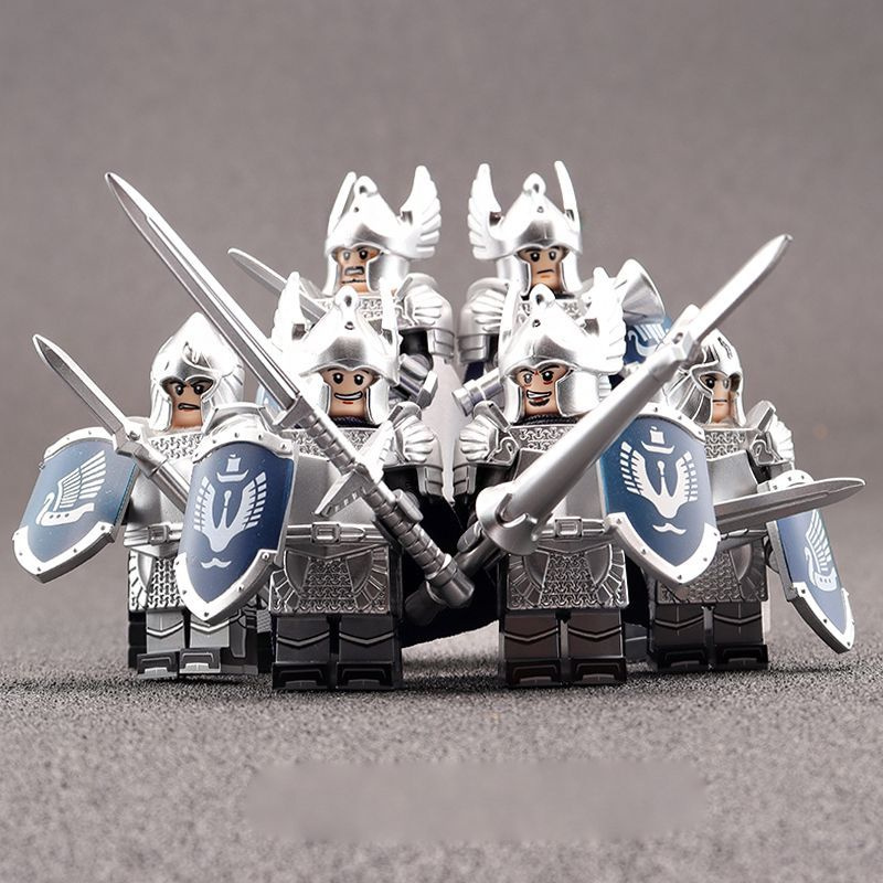 6 шт фигурок аниме совместим с лего минифигурки The Lord of the Rings Minifigures Gondor Кавалерия 4.5cm #1