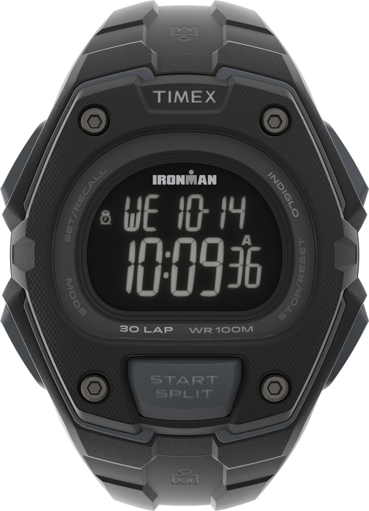 Часы наручные мужские спортивные Timex TW5M48600, электронные, 45 мм, с подсветкой Indiglo  #1