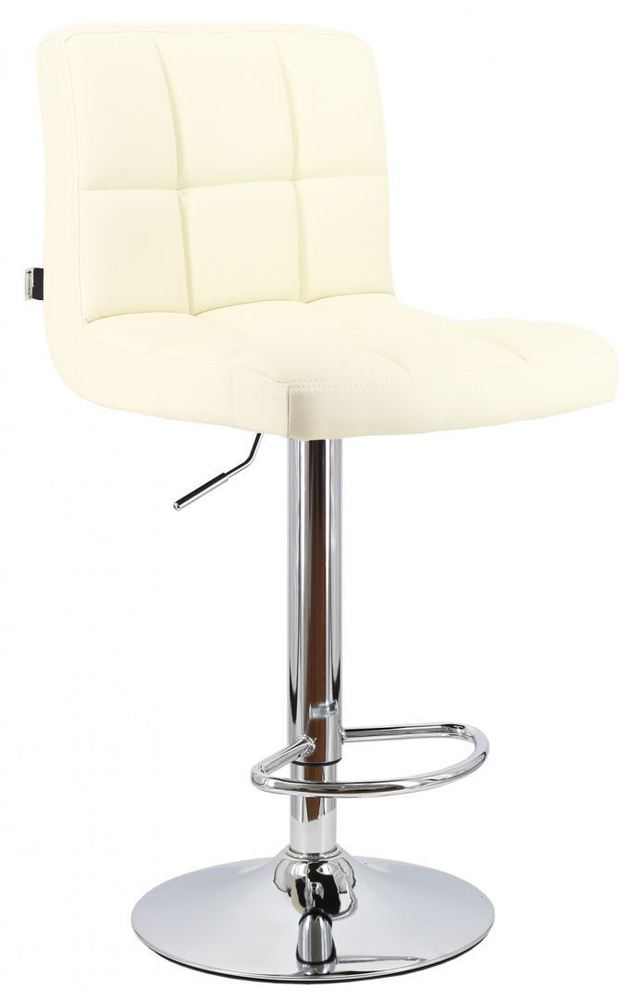 Барный стул Everprof Asti Экокожа Кремовый / со спинкой / для кухни, комнаты, офиса , кафе, ресторана #1