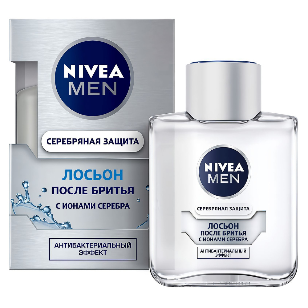 Nivea Men Лосьон после бритья, Серебряная защита, Германия, 100 мл  #1