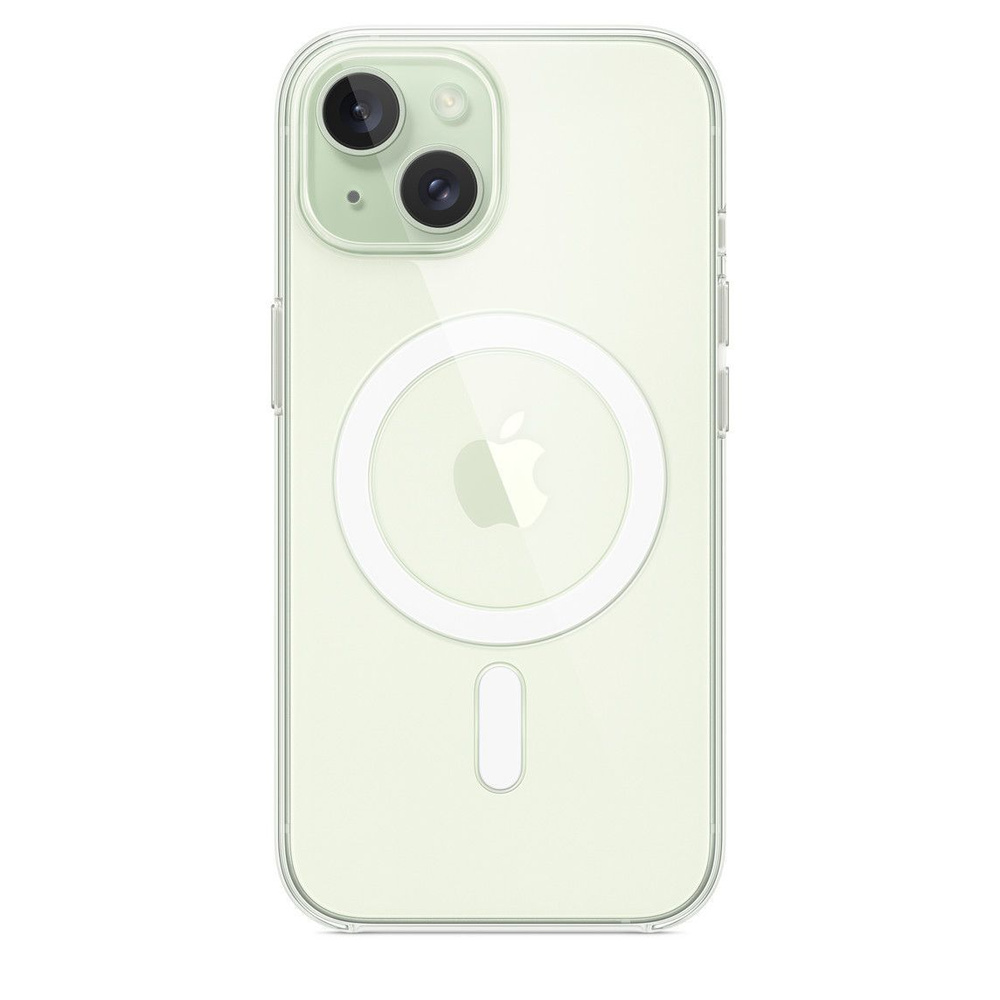 Чехол Apple MagSafe с анимацией для iPhone 15, поликарбонат, прозрачный  #1