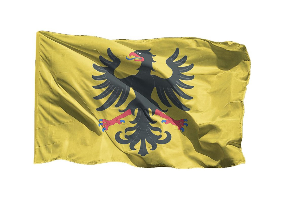 Флаг Королевства Лирия из Ведьмака 70х105 см на шёлке для ручного древка  #1