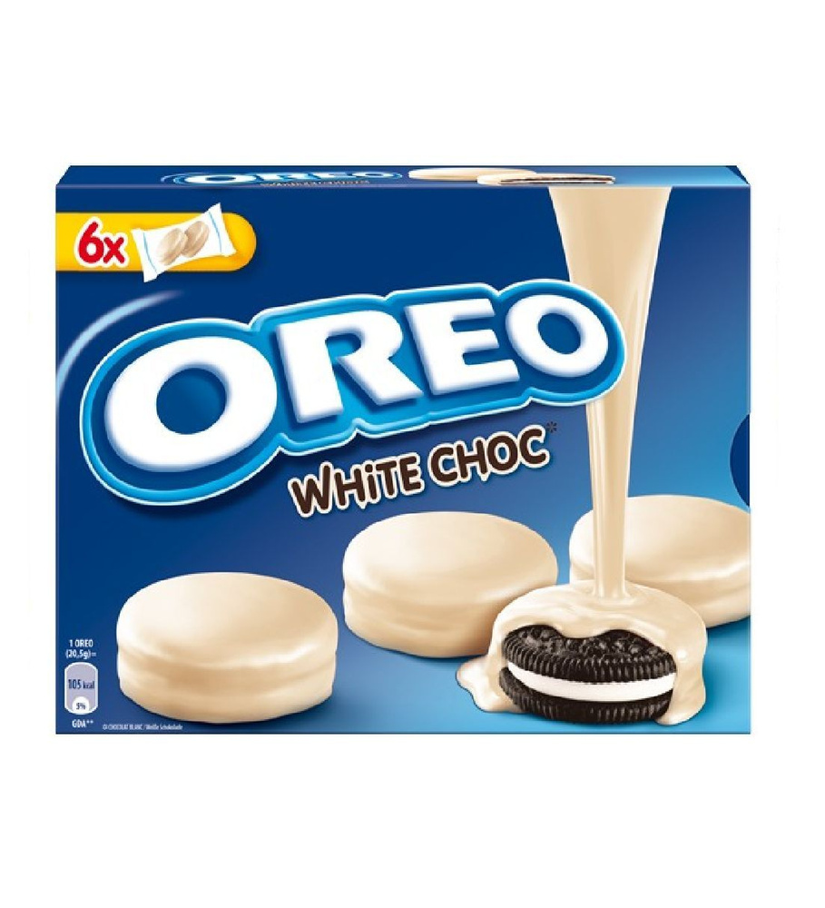 Печенье Oreo Choc White 246гр в белом шоколаде #1