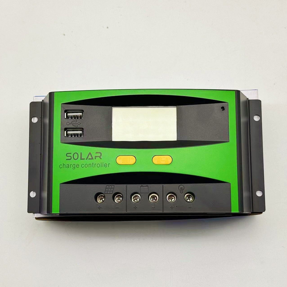 Контроллер заряда PWM для солнечных панелей 30A 12/24В 2 выхода USB, с ...