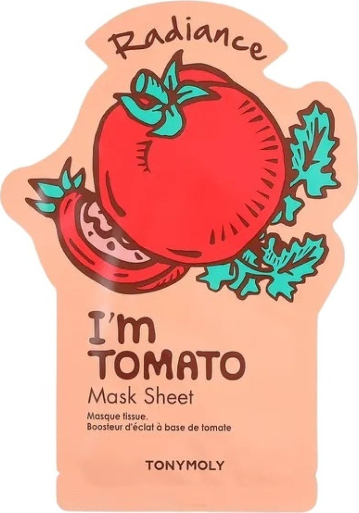 TONYMOLY / Тонимоли I m Tomato Mask Sheet Radiance Маска для лица тканевая для сияния кожи с экстрактом #1