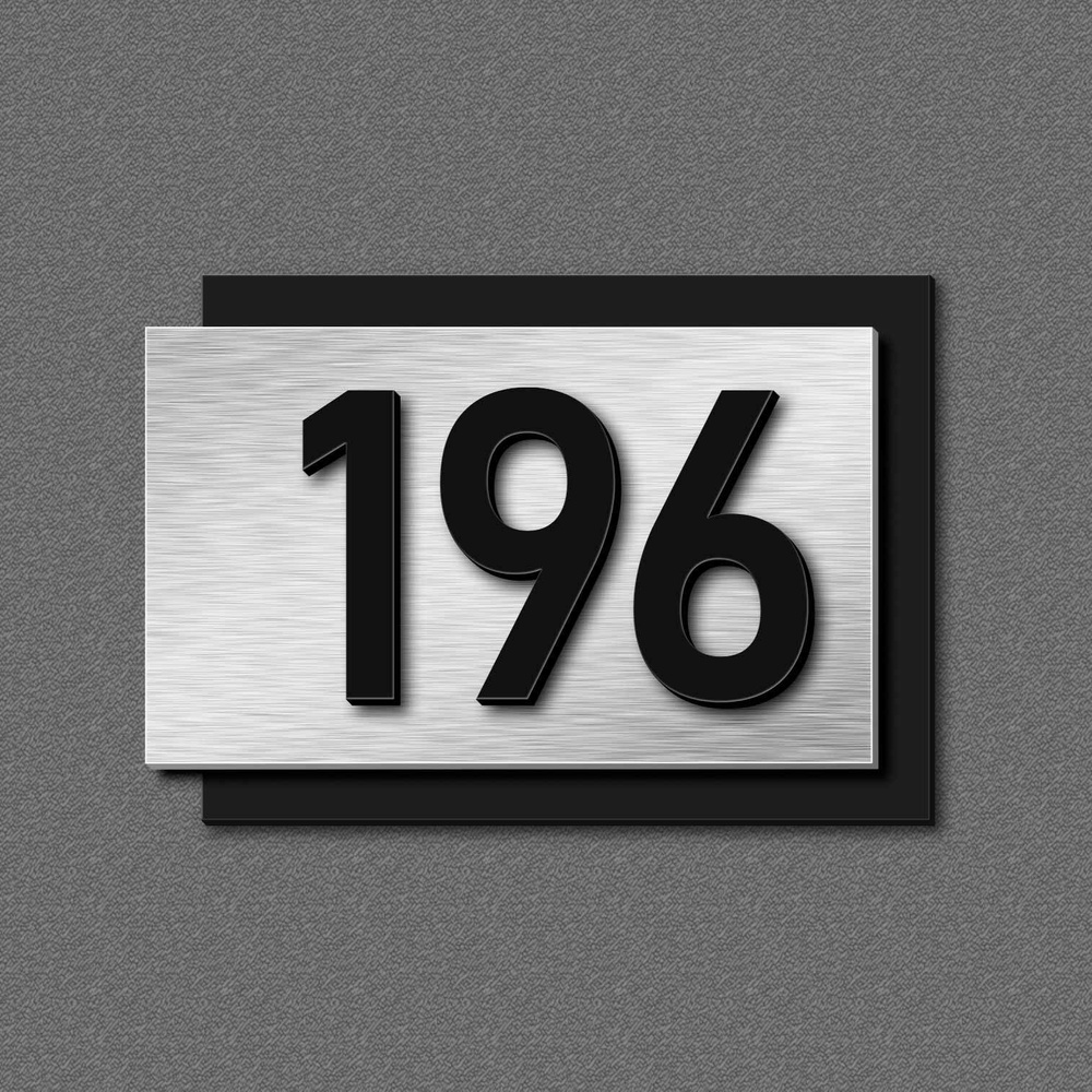 Цифры на дверь, табличка с номером 196 #1