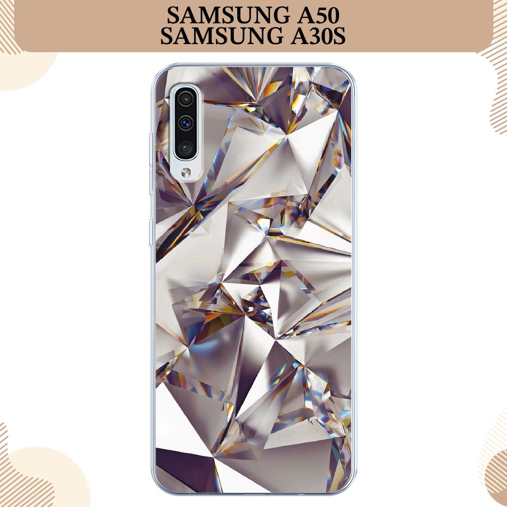 Силиконовый чехол на Samsung Galaxy A50/A30S / Самсунг А50/А30s, Бриллианты  #1