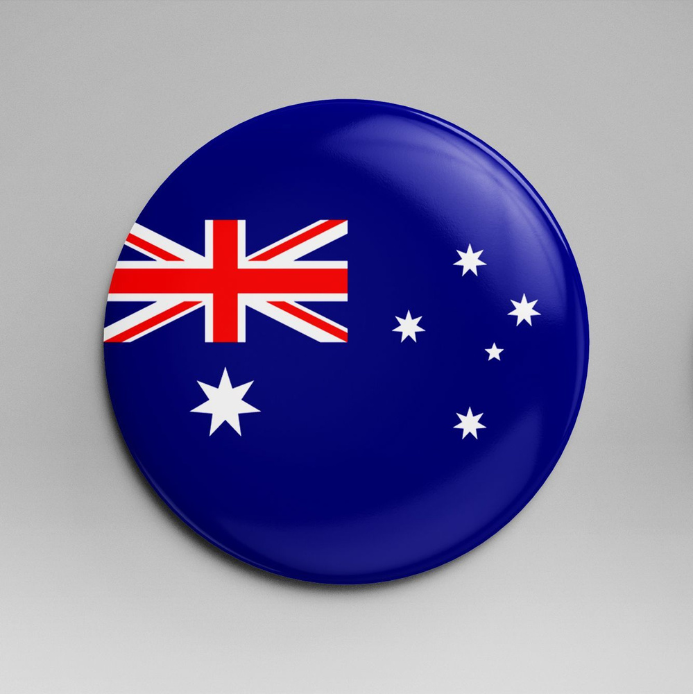 Зеркало карманное 58 мм флаг Австралия #1