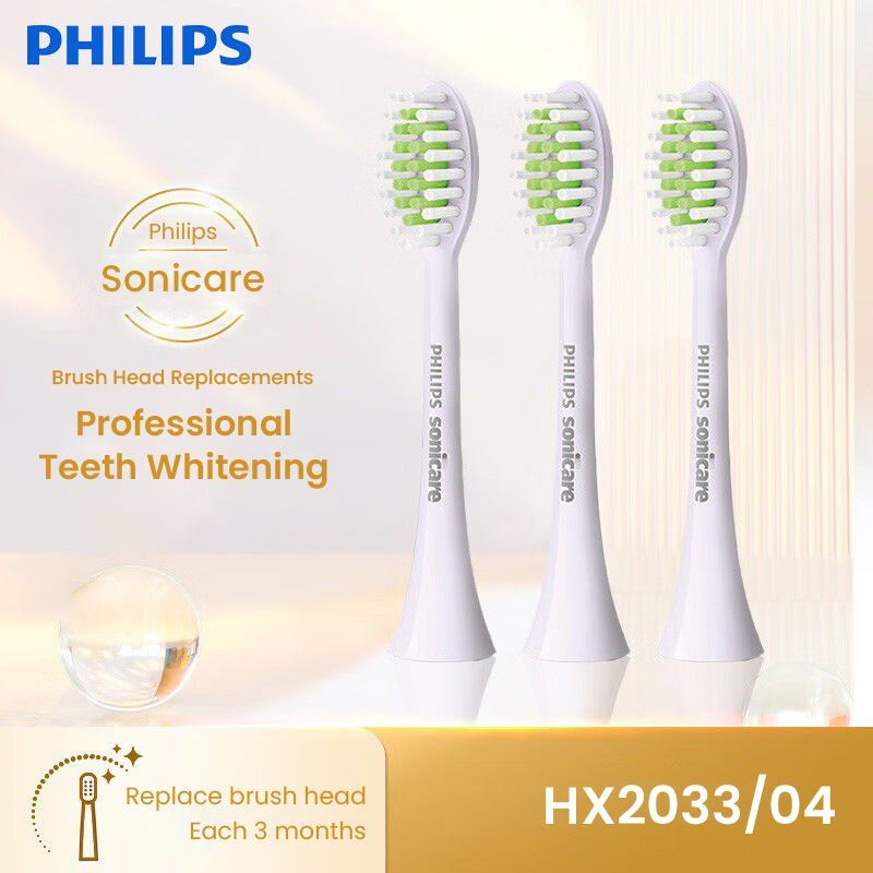 Сменные насадки для электрических зубных щеток Philips Sonicare HX2033/04, C1, Мягкий и яркий белый цвет #1