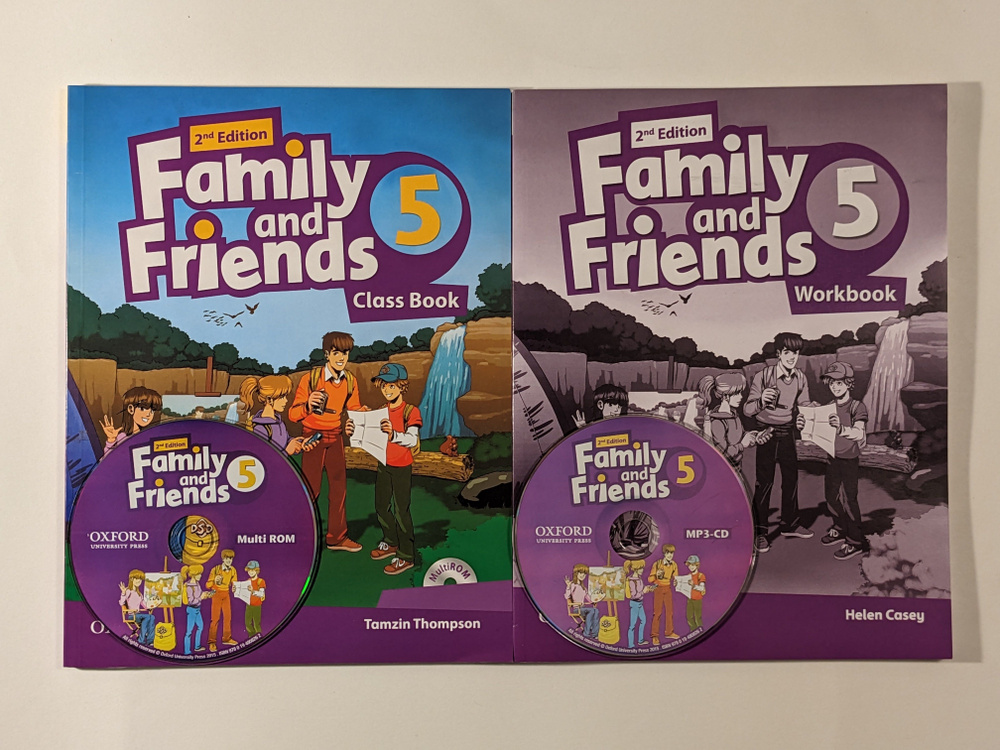 Комплект Family and Friends 5. Class Book + Workbook + DVD | Симмонс Наоми #1