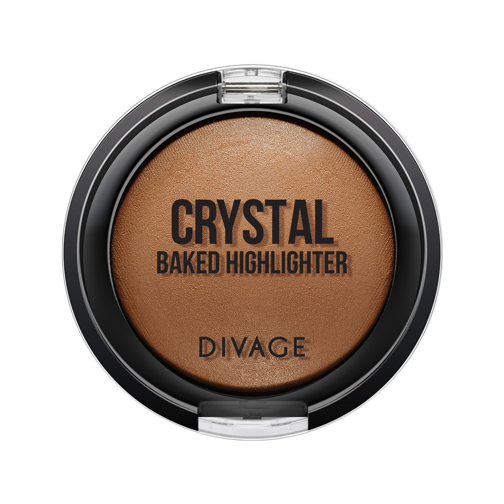 Divage Хайлайтер для лица Baked Crystal Highlighter тон 02 Bronze #1