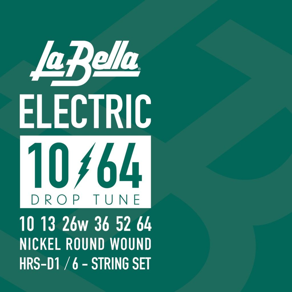 СтруныLA BELLA HARD ROCKIN STEEL DROP SIX HRS-D1 - (10-13-26w-36-52-64) #1