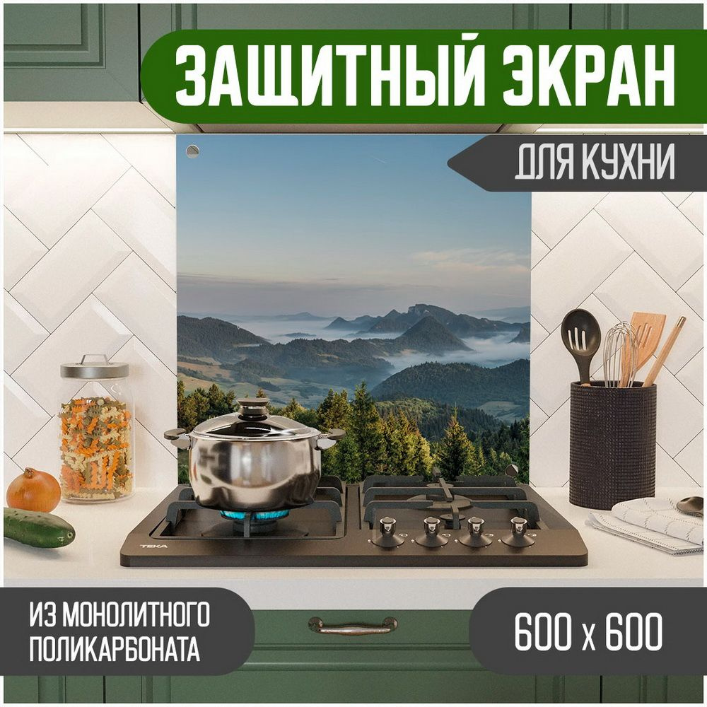 Фартук для кухни на стену, кухонный фартук, панель на кухню с фотопечатью из поликарбоната. Стеновые #1