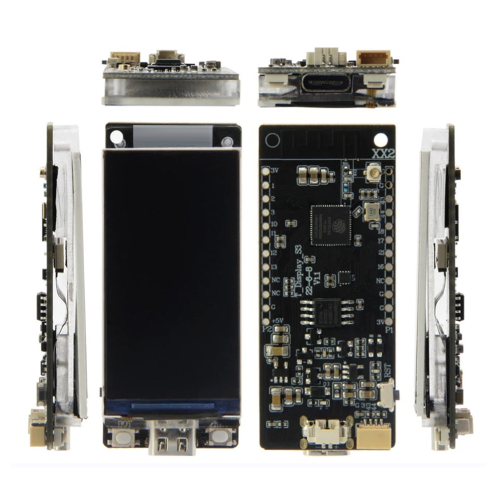 Макетная плата ESP32-S3R8 T-Display-S3 (сварка) - купить с доставкой по ...