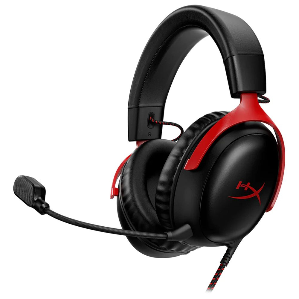 Наушники с микрофоном HyperX Cloud III черный/красный 1.2м мониторные оголовье (727A9AA)  #1