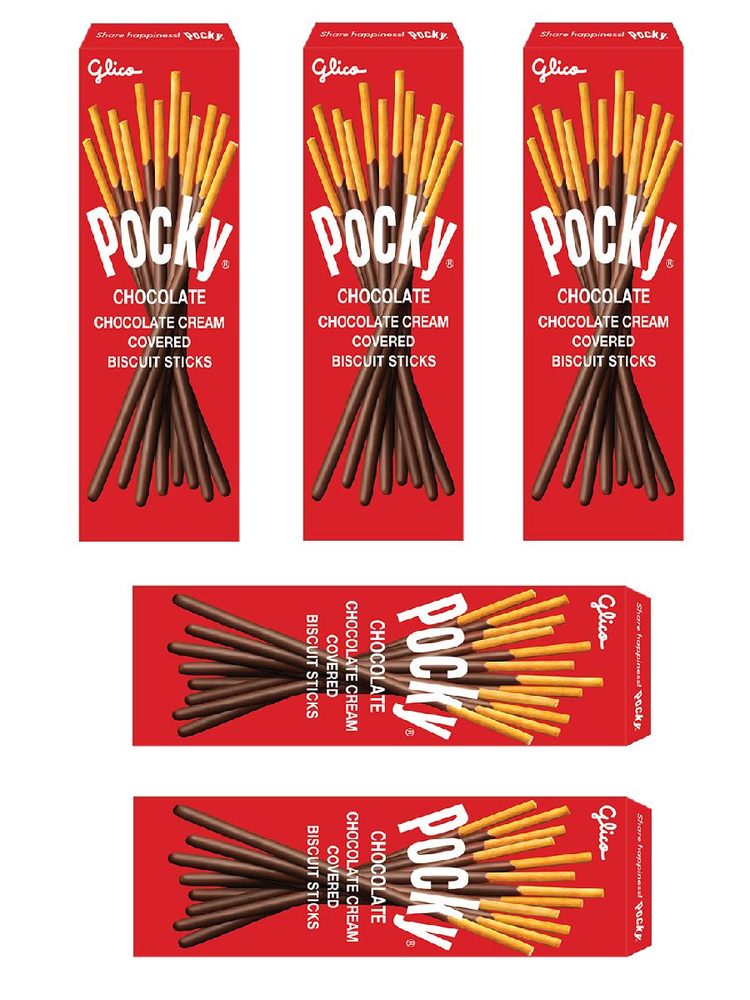 Pocky CHOCOLATE с шоколадом, 5 шт х 22 гр #1