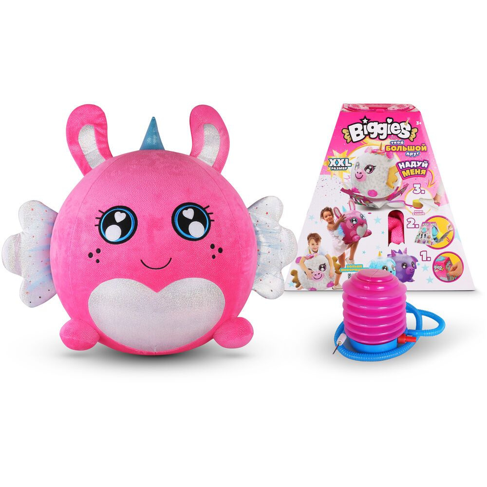 Надувная игрушка Biggies Кролик с элементом сюрприза, с насосом в наборе  #1