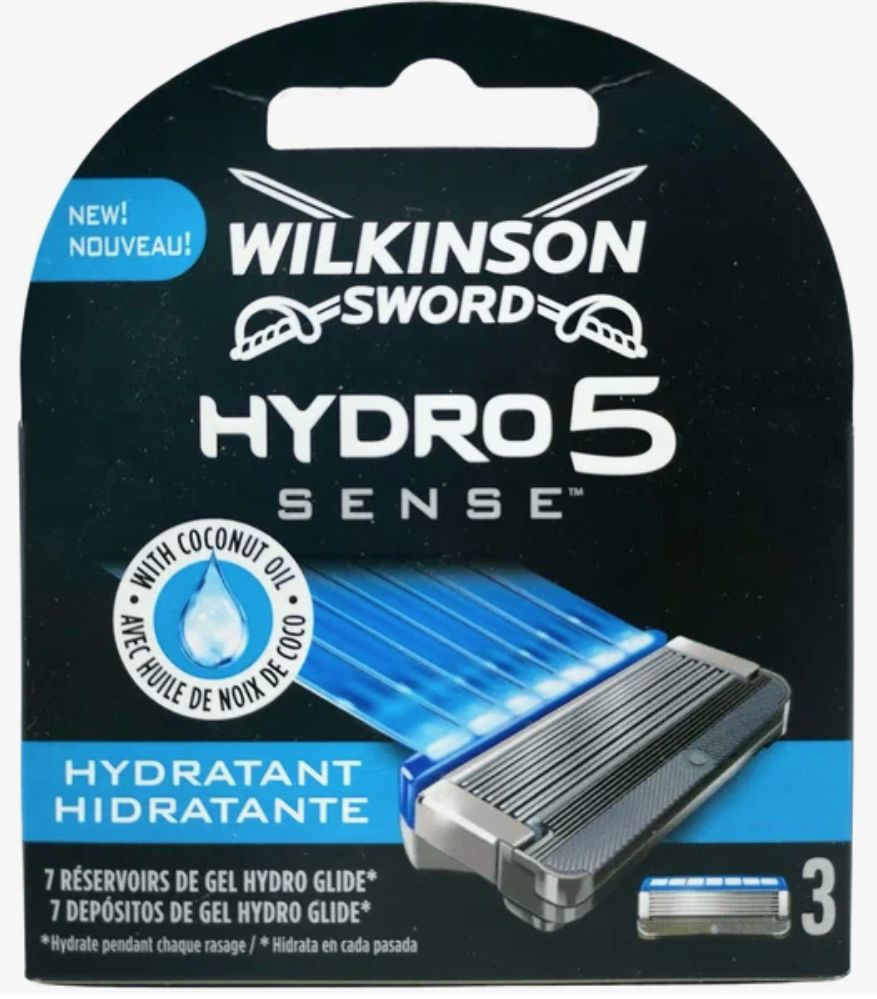 Wilkinson Sword Hydro5 SENSE Сменные кассеты для всех станков HYDRO5 (3 шт.)  #1