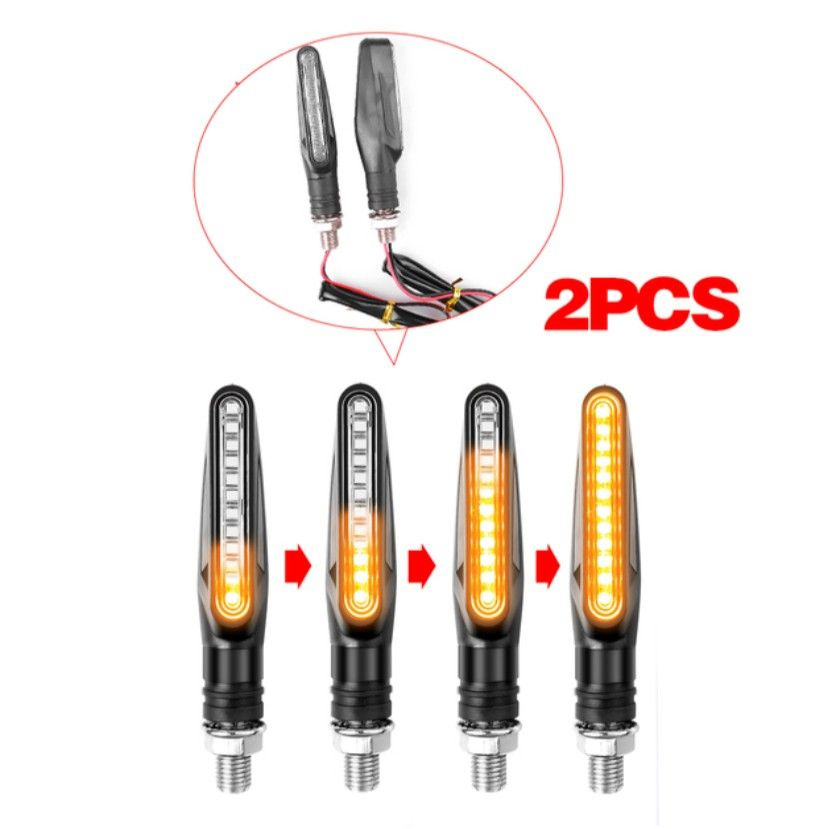 Поворотники со встроенным реле для электросамоката, мотоцикла 2 штук ...
