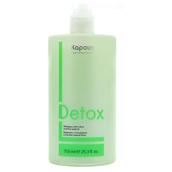 Kapous Professional Detox Шампунь для волос, с Сельдереем и маслом семени Льна 750 мл  #1