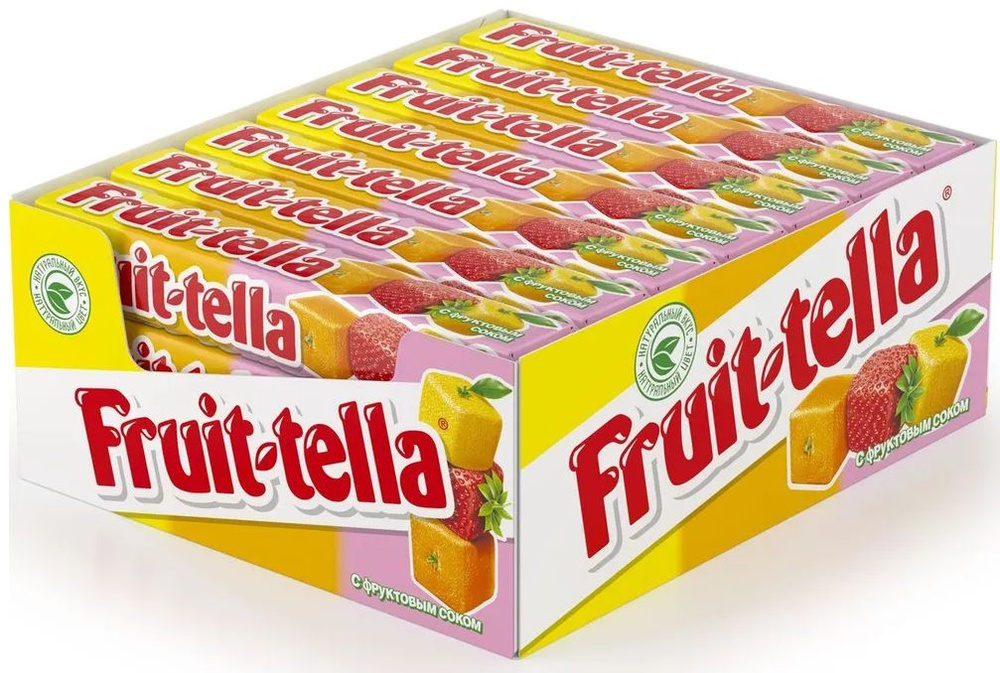 Жевательные конфеты Fruittella Ассорти, 41 г х 21 шт #1