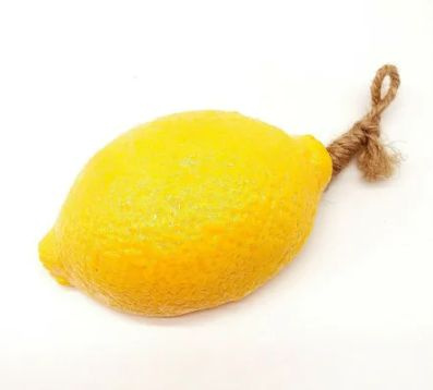 Мыло подарочное для женщин фигурное натуральное из Тайланда Оранжевое Лимон из серии "Фрукты Тайланда" #1