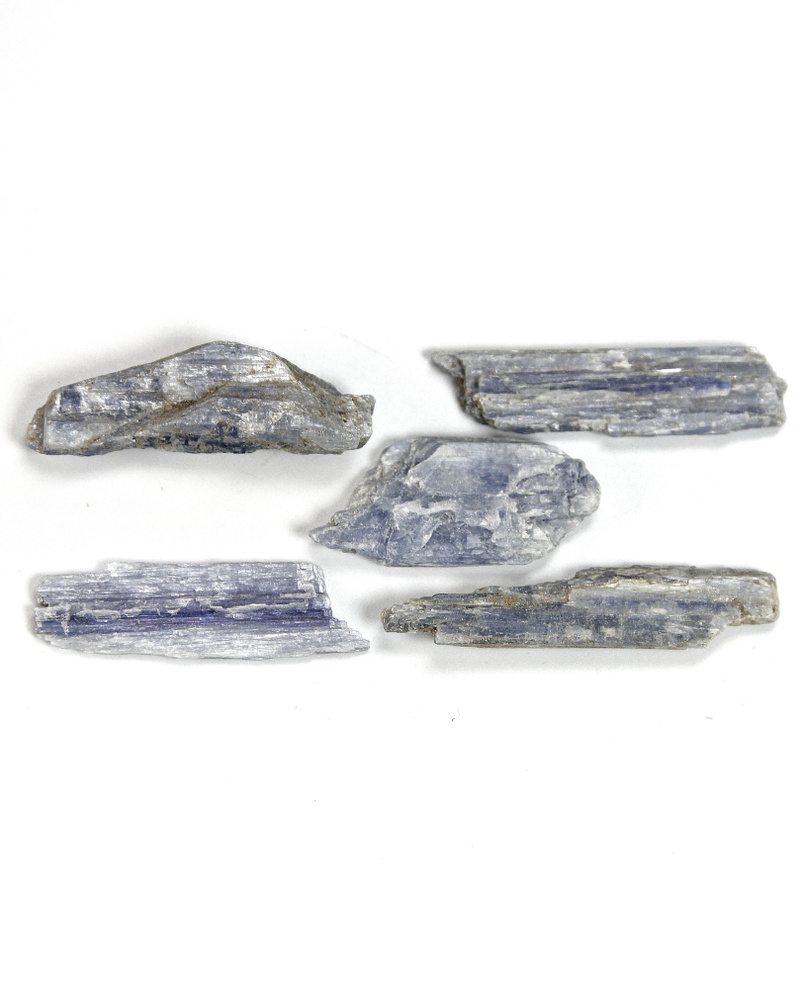 Голубой кианит - натуральный камень, колотый, мелкий, тонкий, 5 шт - для декора, поделок, бижутерии  #1