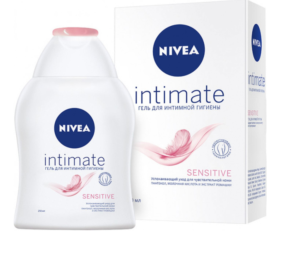 Нивея / Nivea Intimate Sensitive - Гель для интимной гигиены успокаивающий 250 мл(розовый)  #1