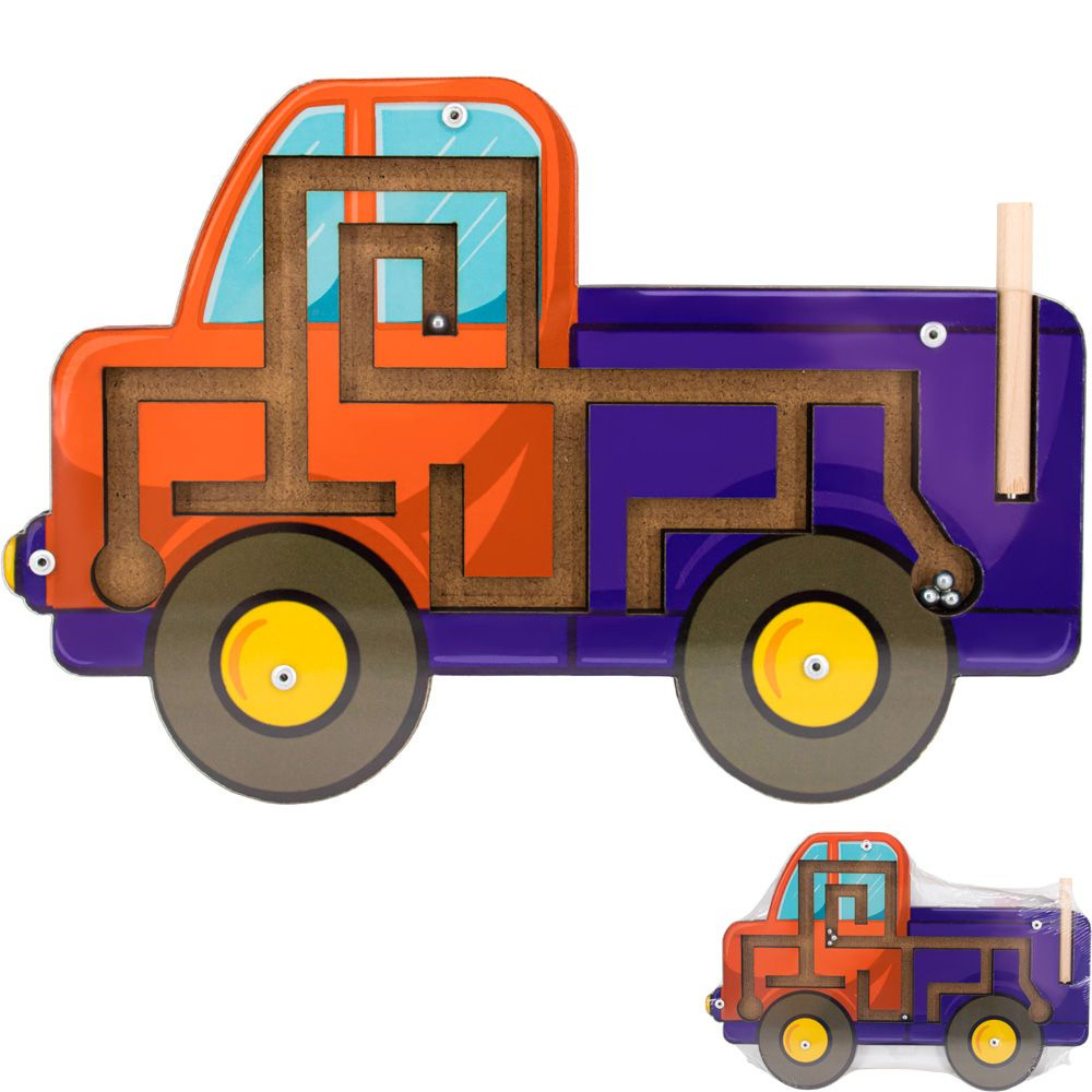 Деревянный лабиринт с шариками Машинка ОА-00000258 - купить с доставкой ...