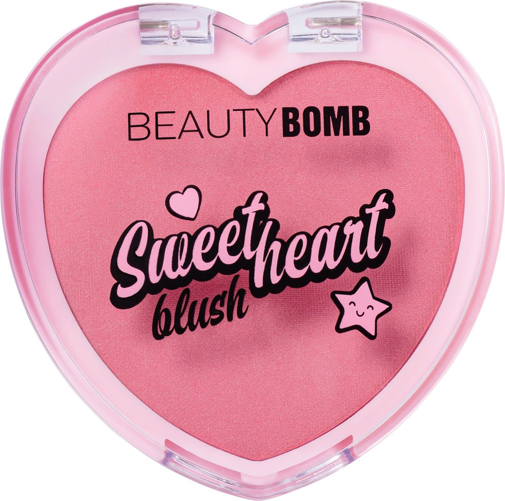 Румяна Beauty Bomb Blush "Sweetheart" тон 02, розовый, 3,5 г #1