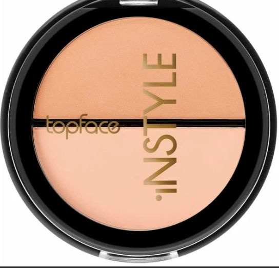 Topface Румяна двойные Instyle "Twin Blush Blush On", тон 005, холодный розовый, песочный  #1