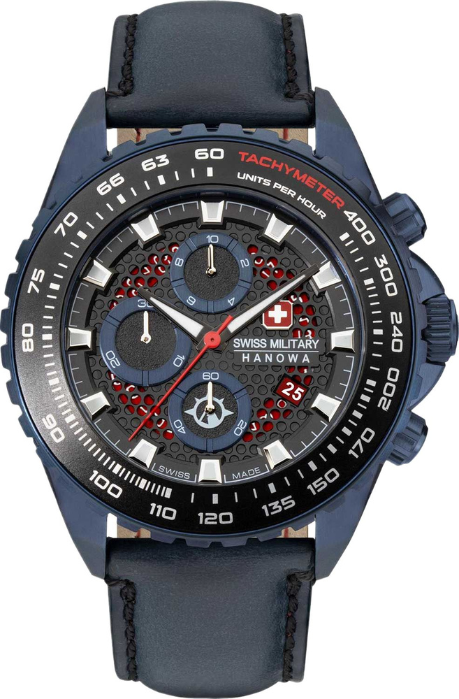 Оригинальные часы наручные мужские Swiss Military Hanowa Iguana SMWGC2102291. Кварцевый хронограф для #1