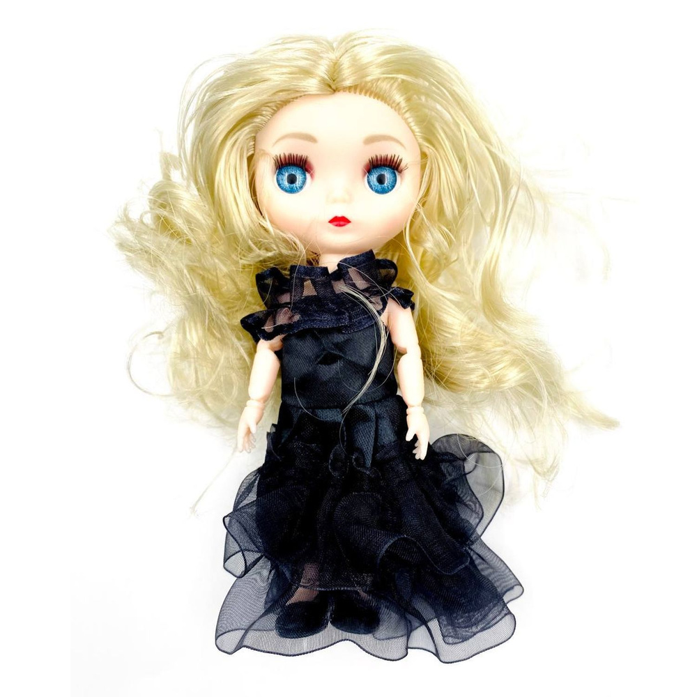 Кукла маленькая в платье Высота игрушки 16 см #1