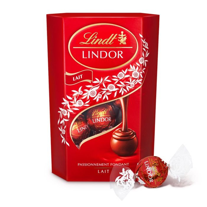 Шоколадные конфеты Lindt LINDOR молочный шоколад 200гр (Италия)  #1