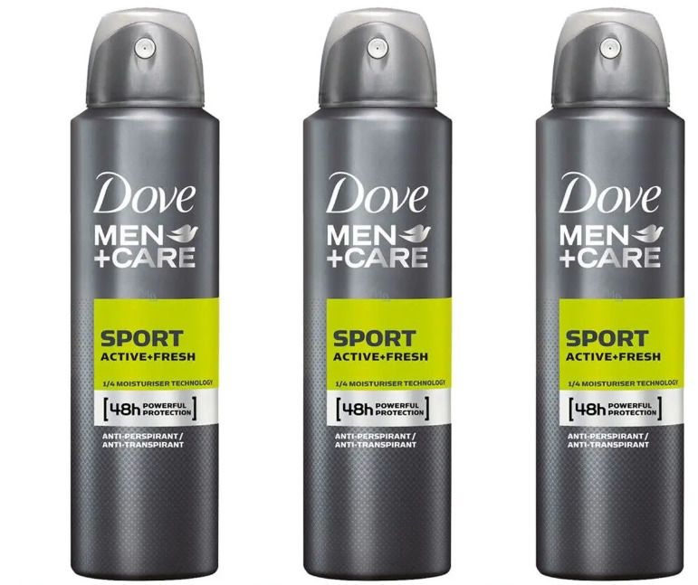 Dove Дезодорант мужской Активный Спорт, 150 мл, 3 шт - купить с ...
