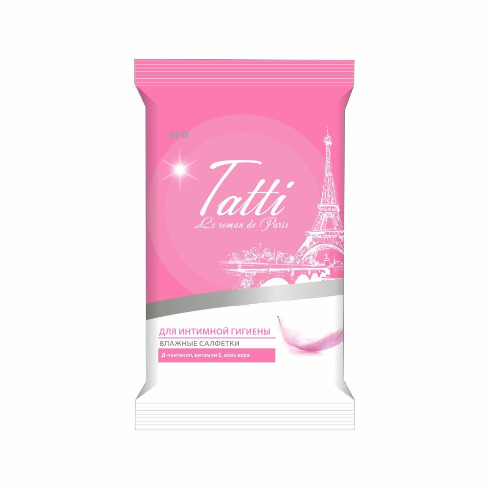 Салфетки влажные для интимной гигиены Tatti, 15шт #1