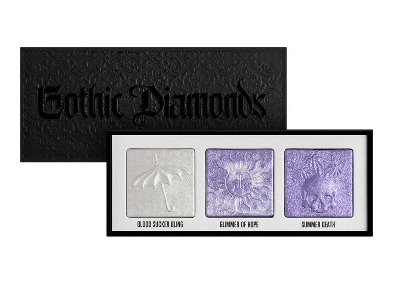 Jeffree Star Cosmetics хайлайтер Gothic Diamonds Extreme Frost Trio Palette #1