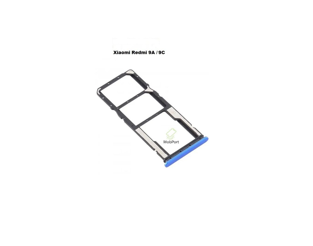Держатель SIM для Xiaomi Redmi 9A/9C, Синий (Сим Лоток) #1